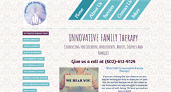 Desktop Screenshot of innovativefamilytherapy.com